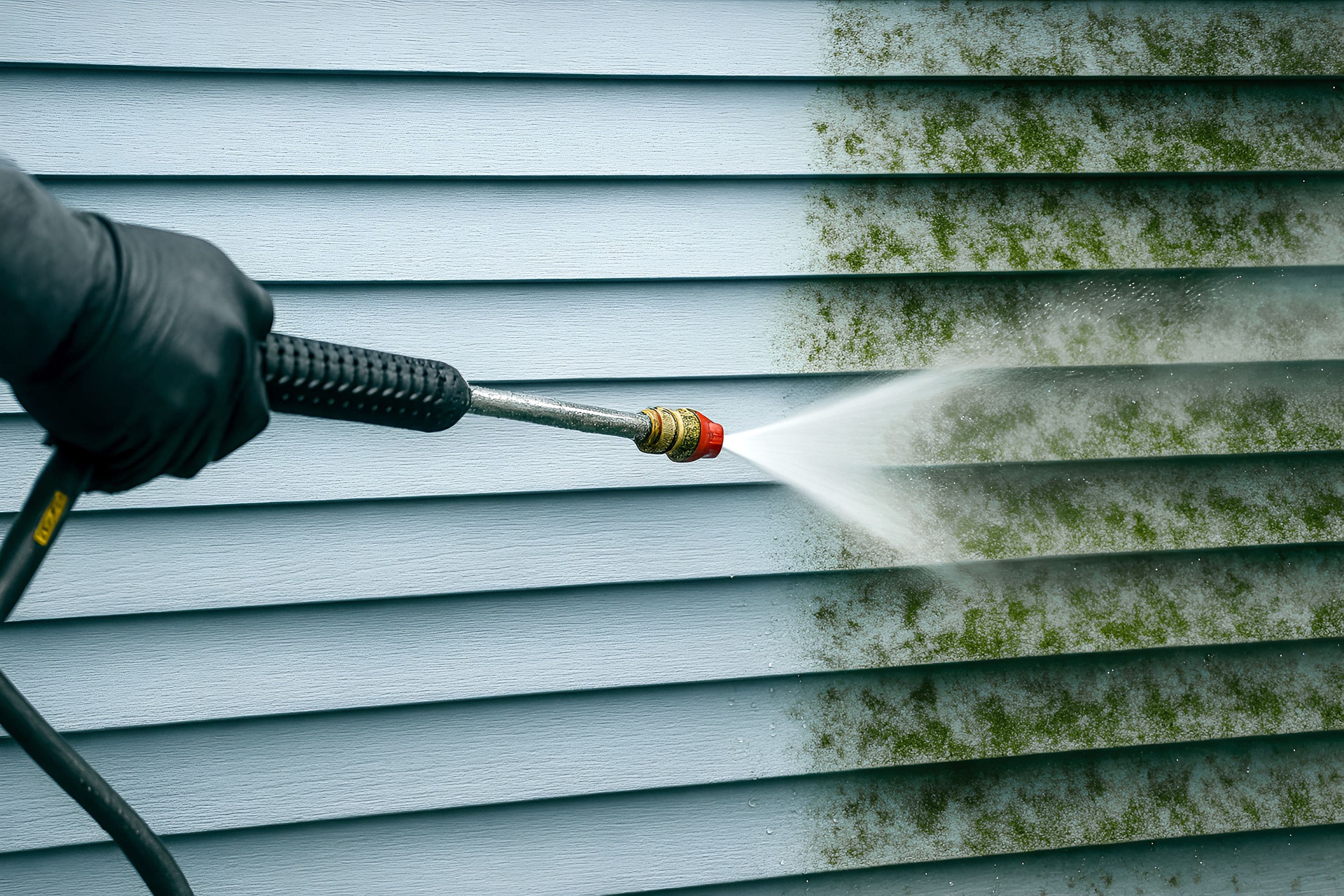 Högtryckstvätt alger